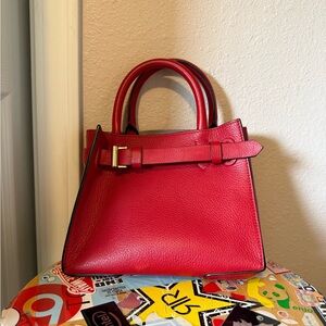 Reed Krakoff Red Satchel with Glossy Finish